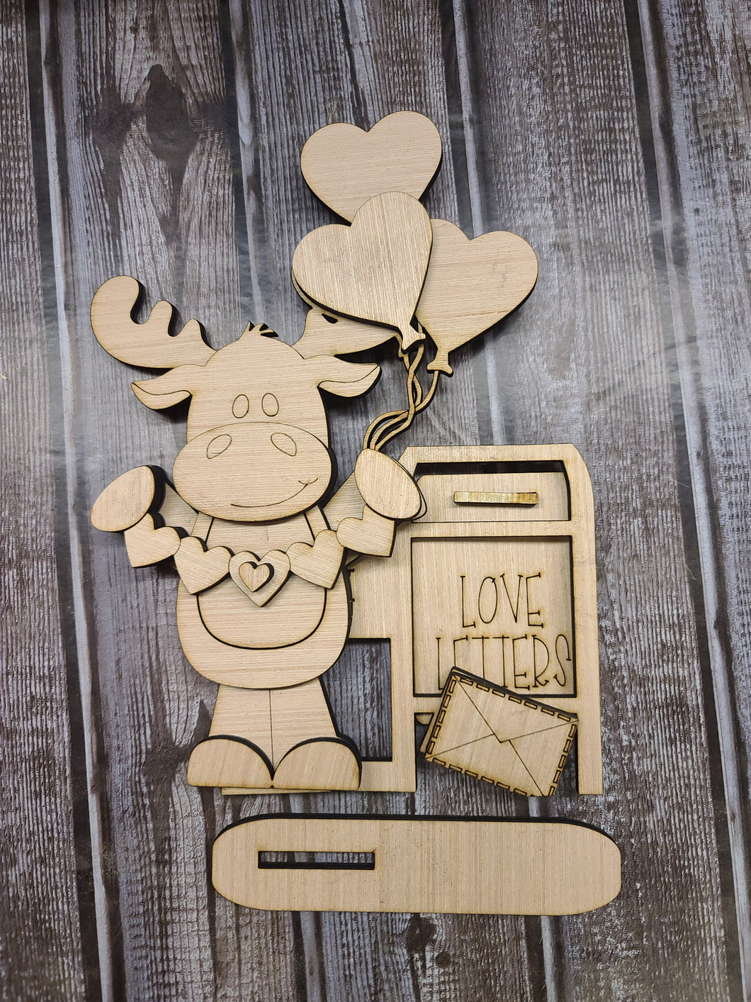 Love letters moose shelf sitter DIY kit