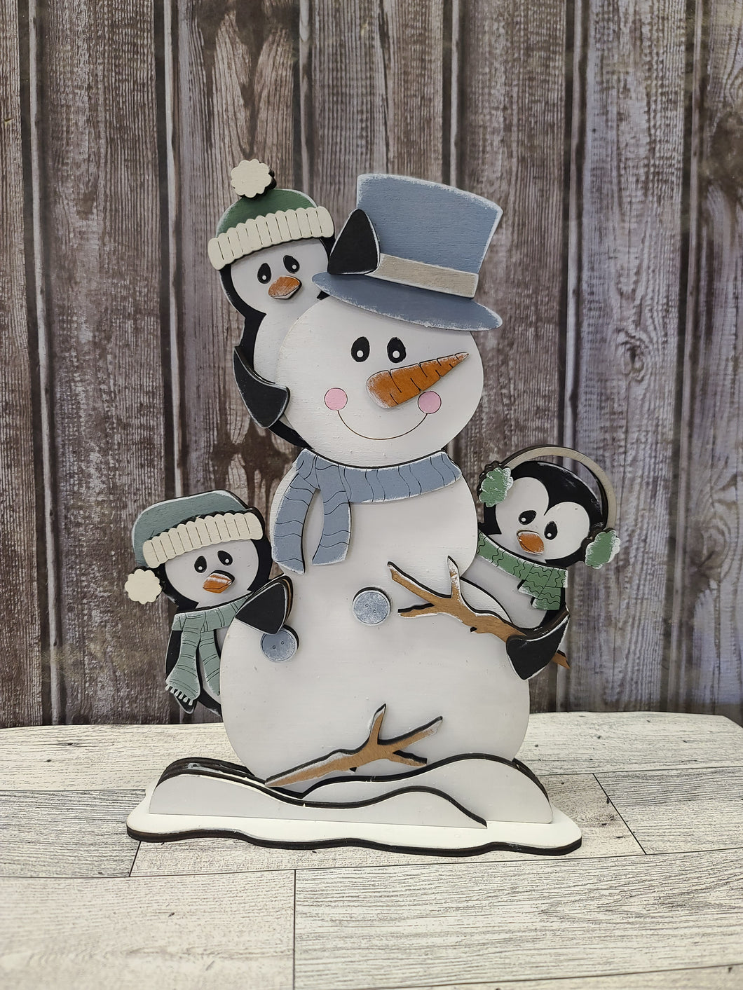 Snowman penguin peeker DIY kit