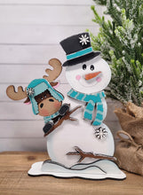 Load image into Gallery viewer, Moose snowman peeker DIY Kit
