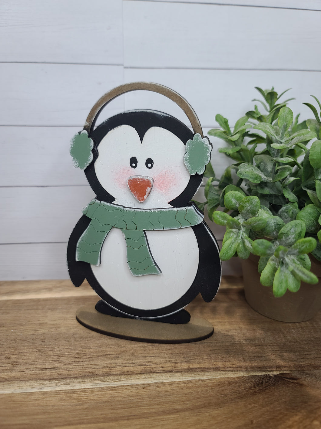 Penguin with muffs sitter DIY kit