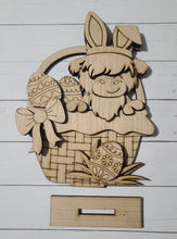 Load image into Gallery viewer, DIY Easter basket with highland cow
