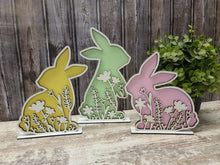 Load image into Gallery viewer, DIY 3 pc floral bunnies
