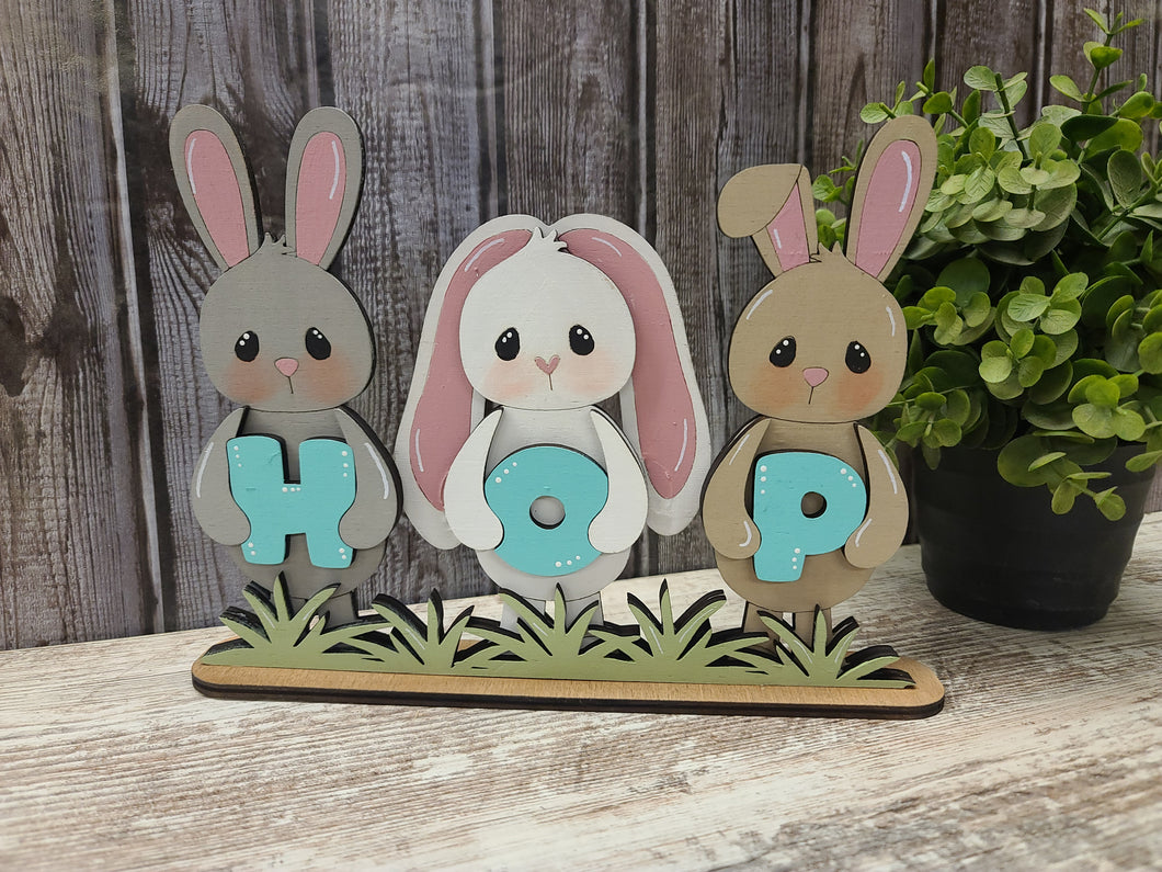DIY kit HOP bunny trio