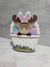 Load image into Gallery viewer, Moose in Easter basket diy kit
