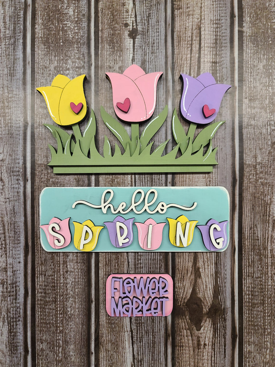 Hello spring tulips truck
