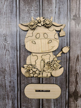 Load image into Gallery viewer, DIY KIT Spotted dairy cow with flowers DIY KIT
