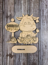 Load image into Gallery viewer, DIY KIT Spotted cow dairy farm shelf sitter with Strawberries (Copy)
