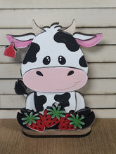 Load image into Gallery viewer, DI Y KIT Spotted dairy cow with Strawberries DIY KIT
