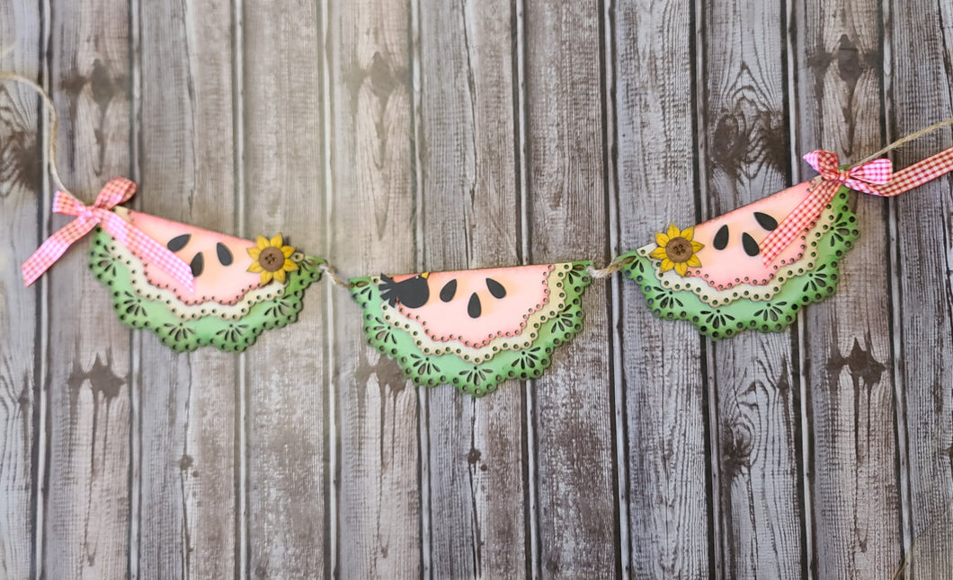 Vintage watermelon garland
