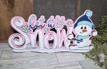 Load image into Gallery viewer, Let it snow with snowman DIY KIT
