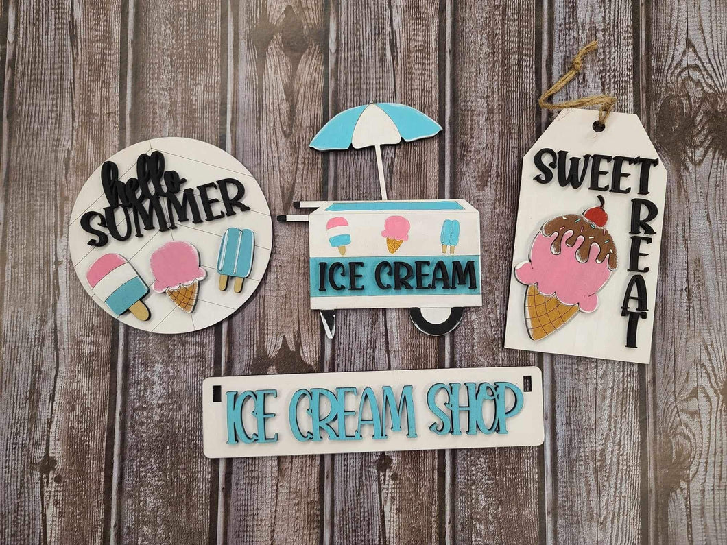 DIY KIT without supplies Ice cream wagon insert