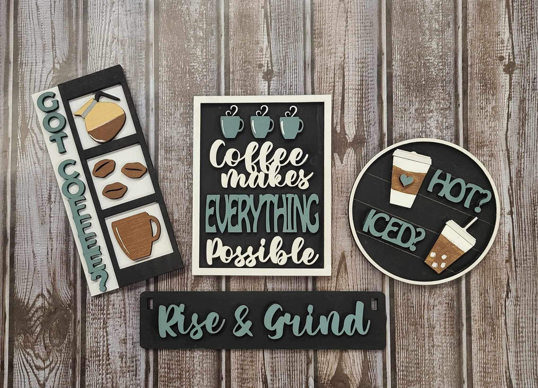 Rise and grind coffee wagon insert