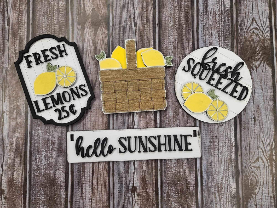 DIY KIT no supplies Hello sunshine lemon wagon insert