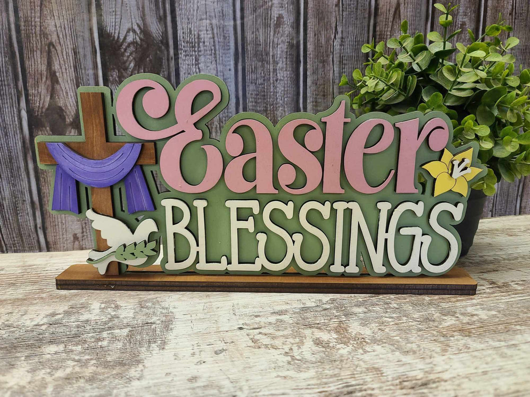 Easter blessings word art DIY KIT
