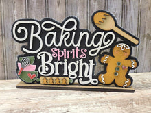 Load image into Gallery viewer, Baking Spirits Bright Gingerbread Shelf Sitter
