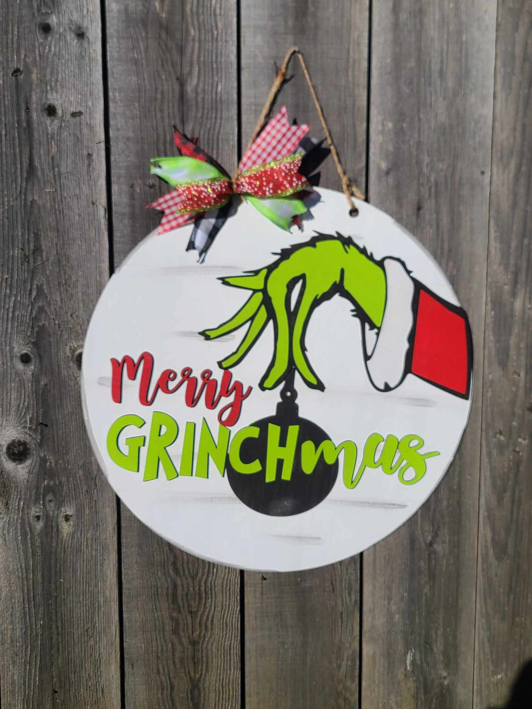 Merry Grinchmas Door hanger DIY Kit (NO SUPPLIES)