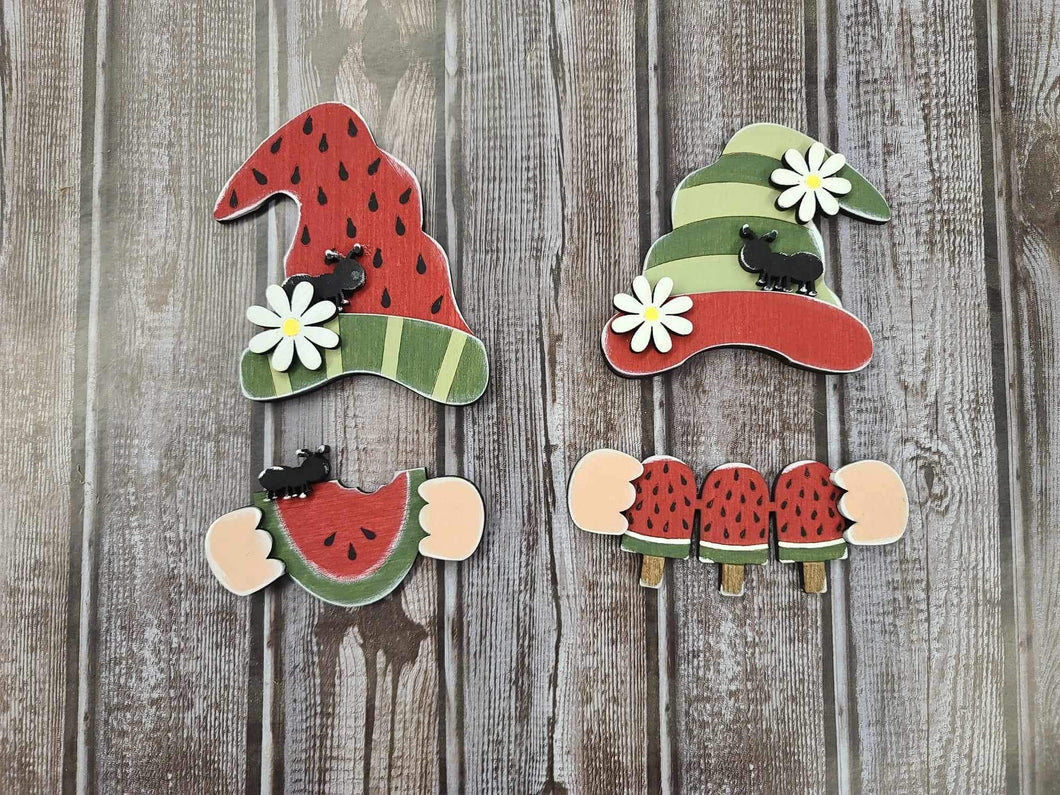 Interchangeable gnome watermelon add on