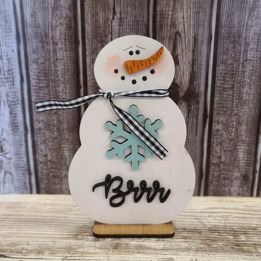 Brrr snowman DIY kit with supplies