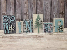 Load image into Gallery viewer, Winter word block
