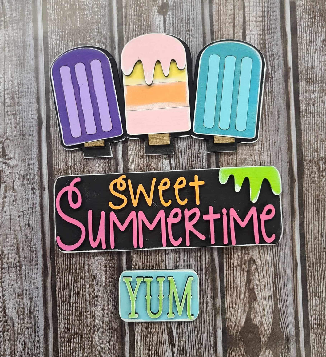 Sweet summertime Popsicle truck insert