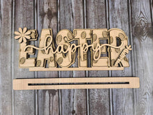 Load image into Gallery viewer, DIY KIT NO SUPPLIES Happy Easter words shelf sitter
