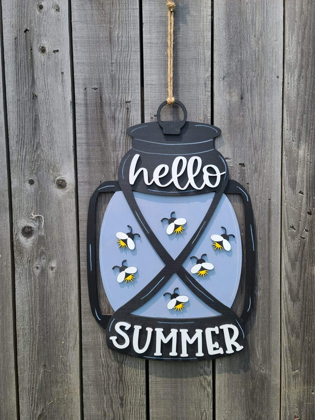 Firefly lantern doorhanger