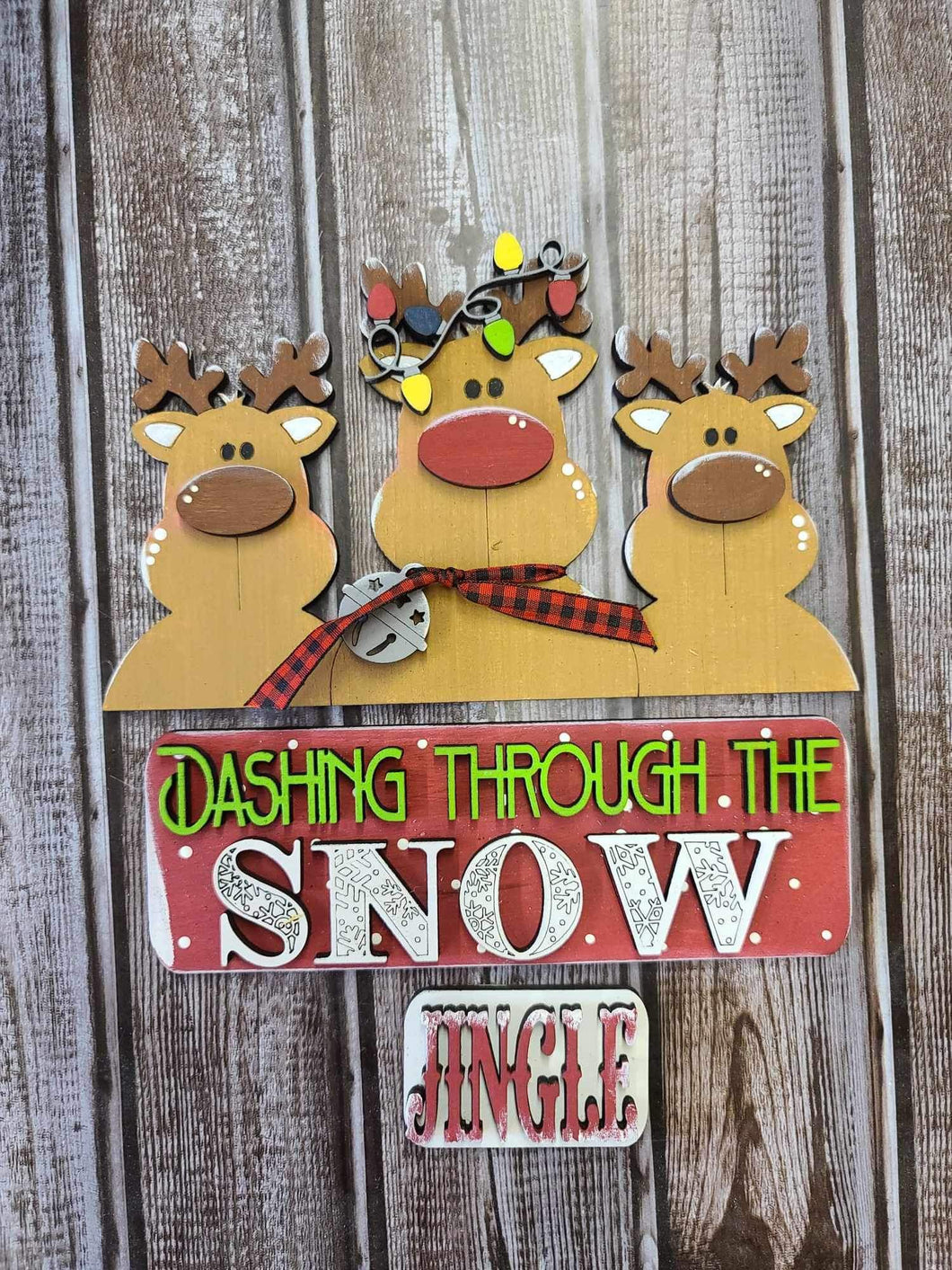 Dashing thru the snow truck insert