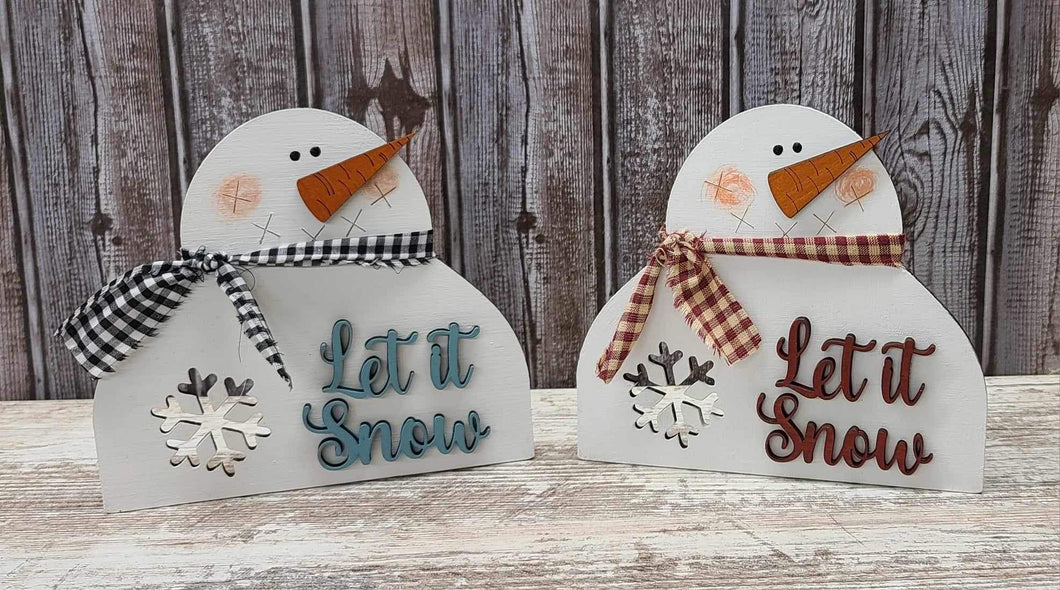 Let it snow snowman DIY kit with supplies