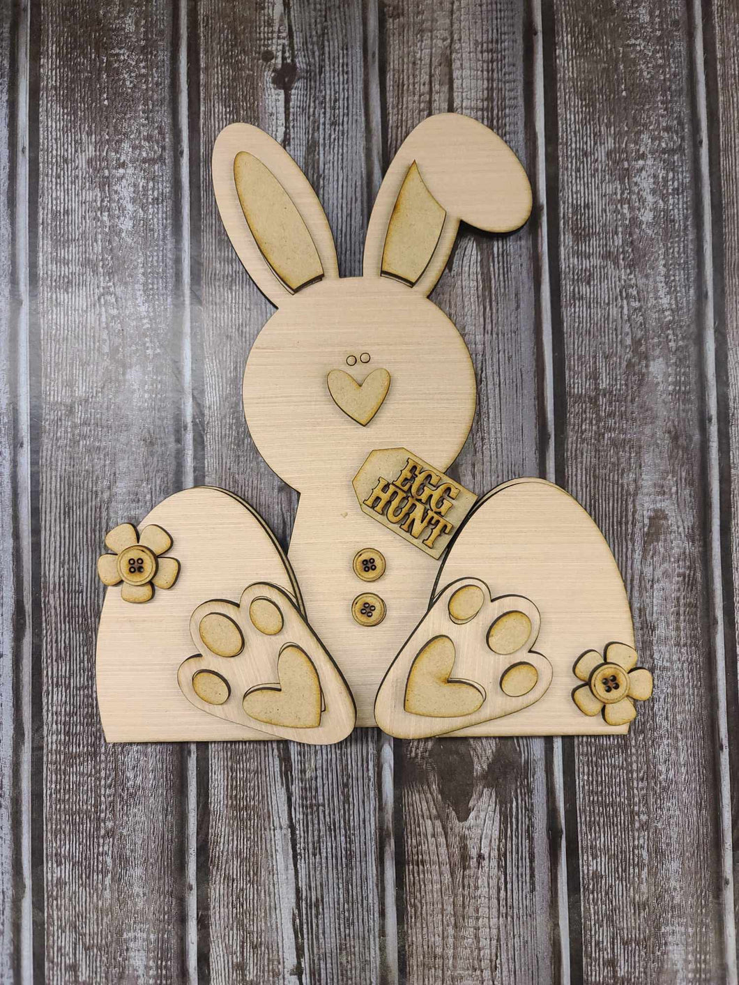DIY Bunny with 2 eggs