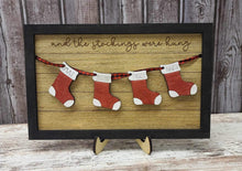 Load image into Gallery viewer, Personalized stocking sign
