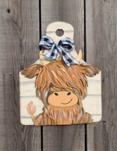 Load image into Gallery viewer, Highland cow on ear tag
