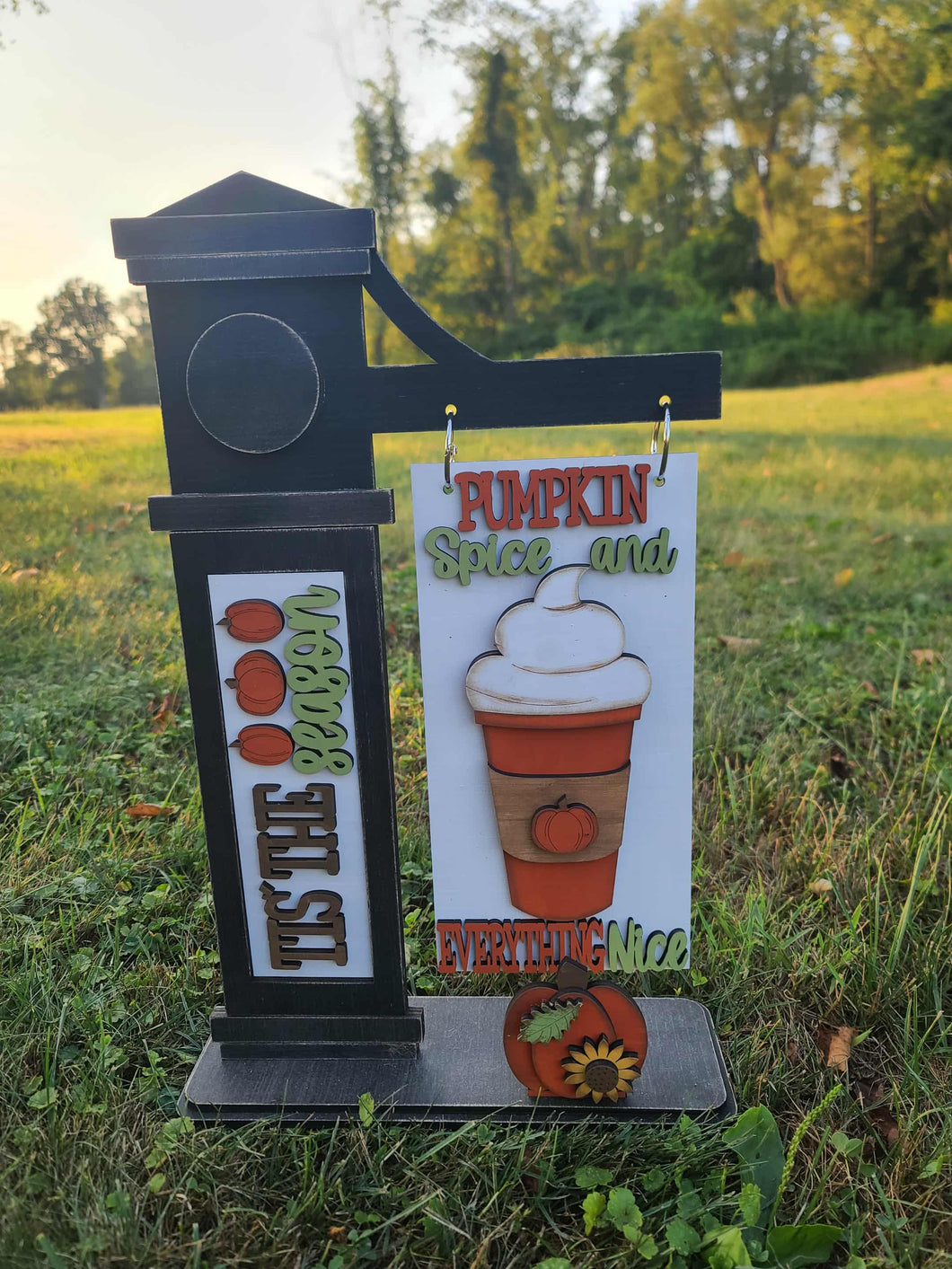 Pumpkin spice interchangeable post insert