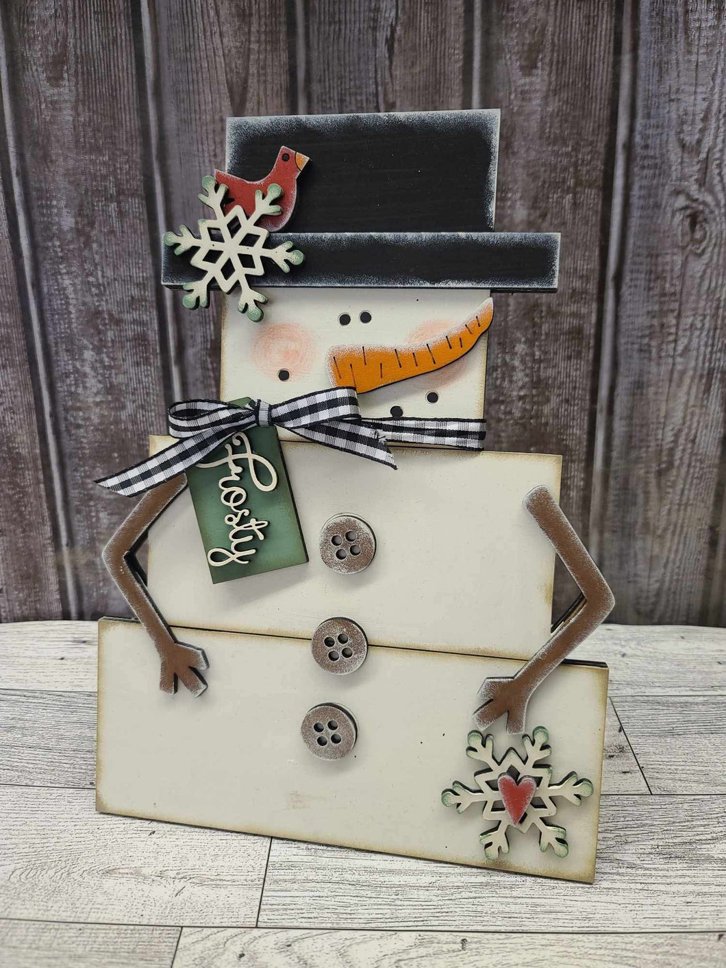 Block snowman DIY KIT