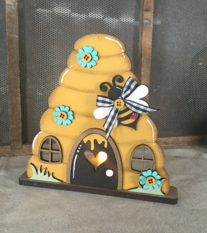 Bee hive votive holder DIY KIT