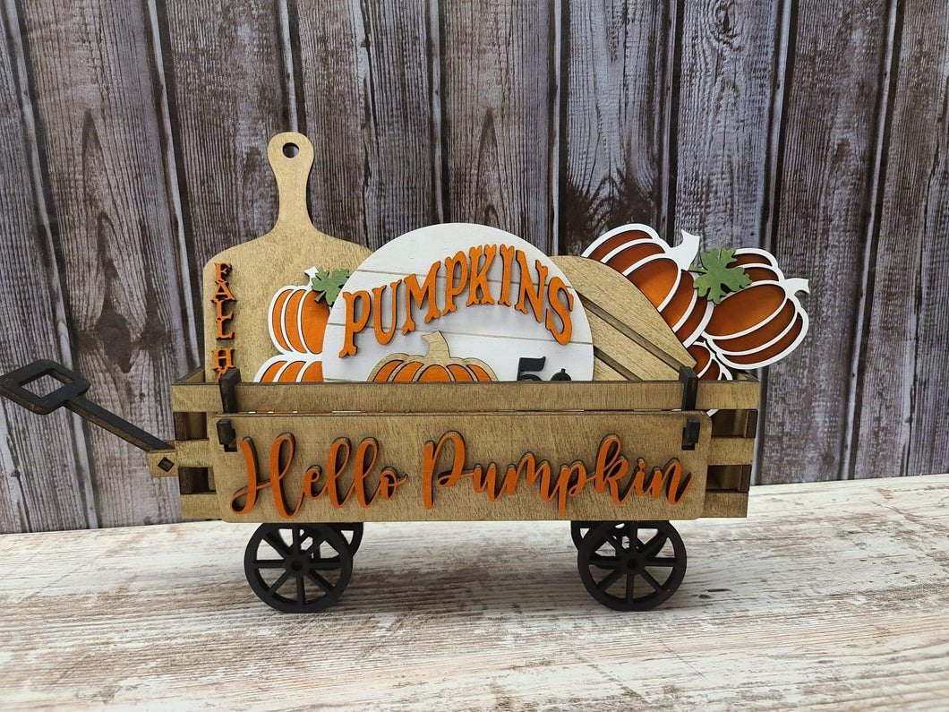 Hello pumpkin wagon insert