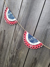 Load image into Gallery viewer, Patriotic Bunting banner
