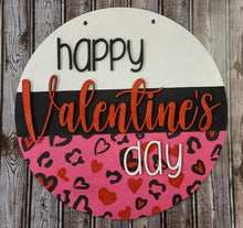 Load image into Gallery viewer, Happy Valentine’s Day DIY doorhanger kit with supplies
