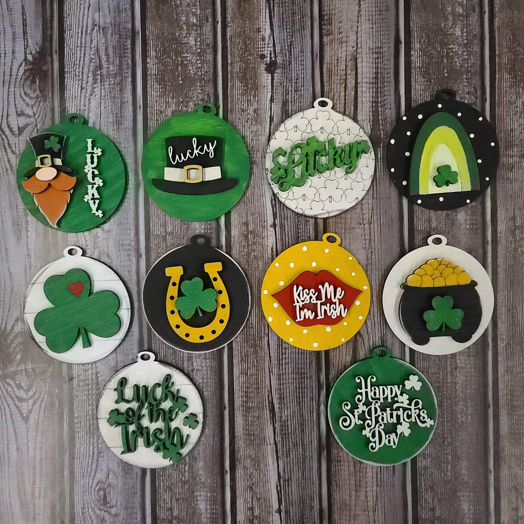 10 piece St Patrick’s Day ornament set