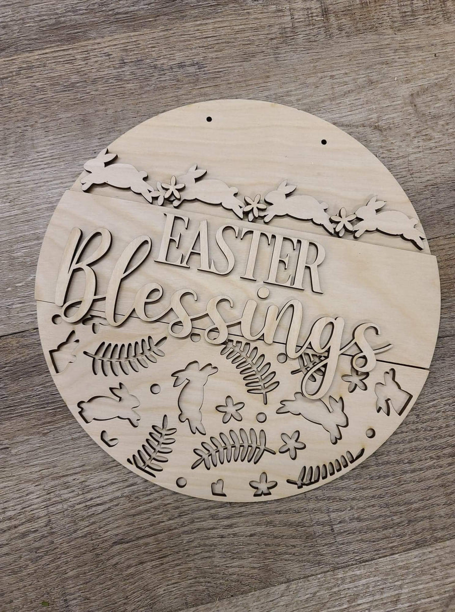 Easter Blessings 18 inch round DIY kit WITHOUT SUPPLIES – Connie’s ...