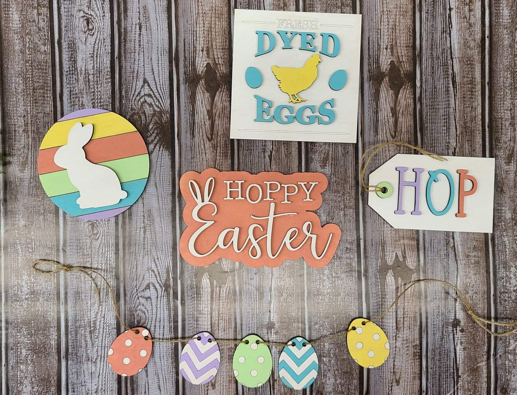 Hoppy Easter Tier tray set