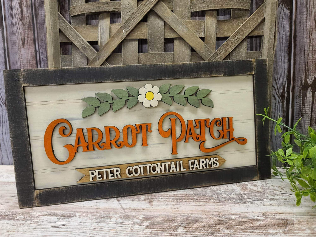 Carrot patch sign