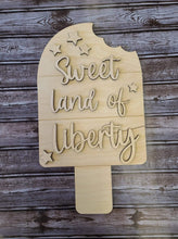 Load image into Gallery viewer, DIY Sweet land of Liberty popsicle WITHOUT SUPPLIES
