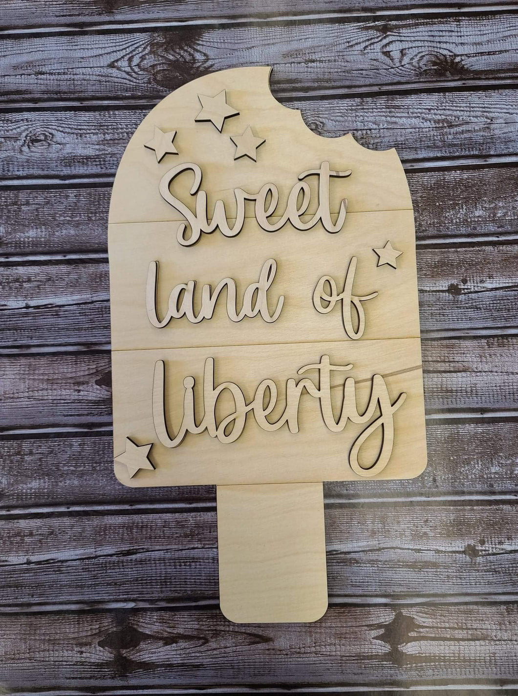 DIY Sweet land of Liberty popsicle WITHOUT SUPPLIES