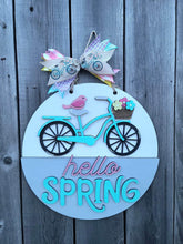 Load image into Gallery viewer, Hello spring with bike doorhanger kit without supplies
