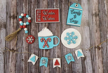 Load image into Gallery viewer, Warm wishes winter tiered tray set
