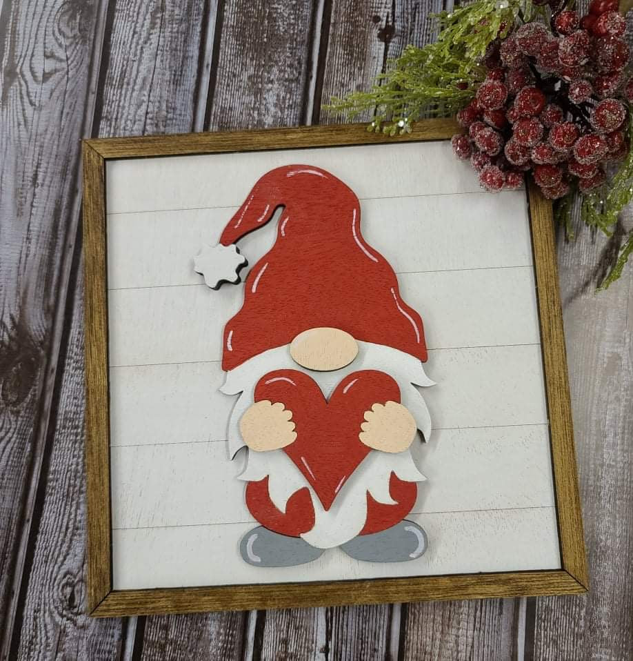 Valentines Gnome sign