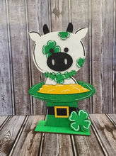 Load image into Gallery viewer, St. Patrick’s Day cow diy kit with supplies
