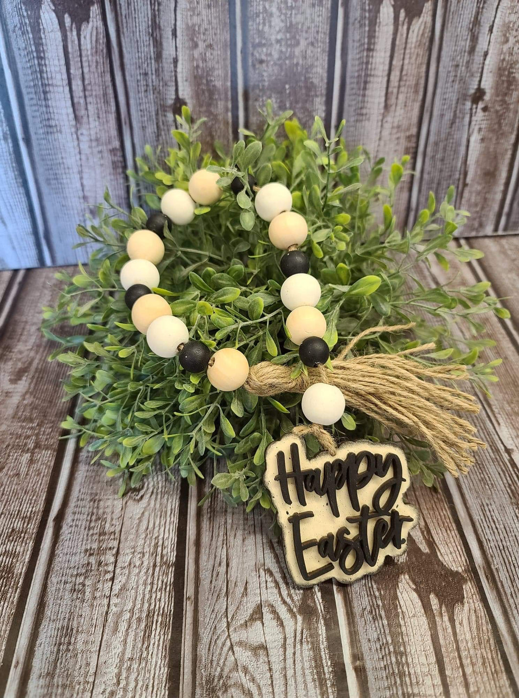 Happy Easter beaded garland