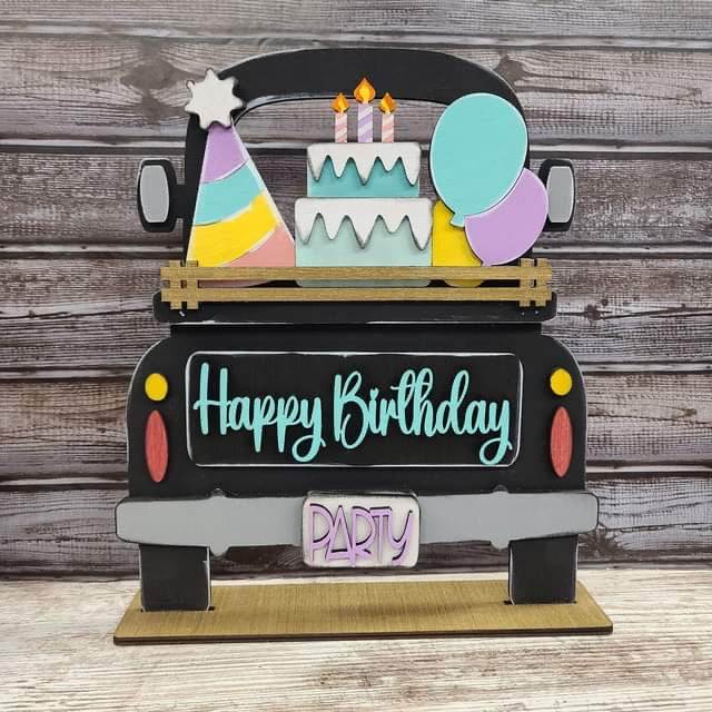 Birthday truck insert