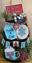 Load image into Gallery viewer, Warm wishes winter tiered tray set
